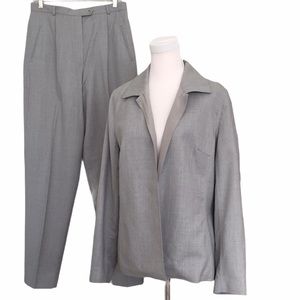 Vintage Austin Reed gray light wool pantsuit